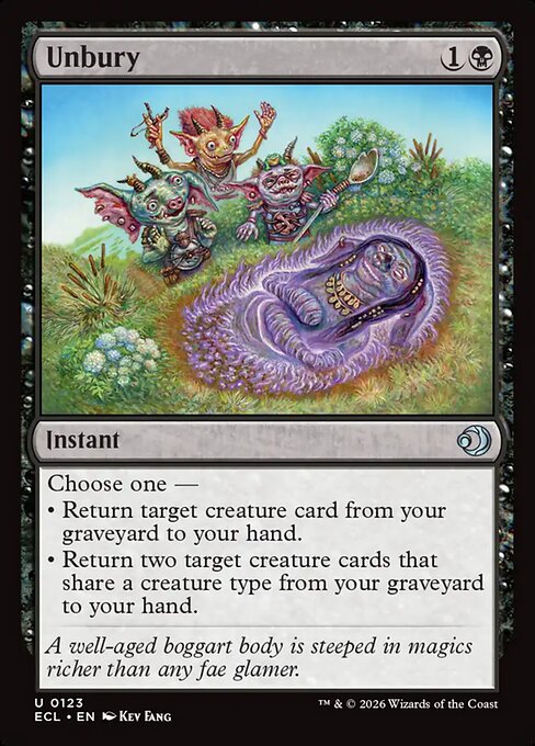 Unbury - Lorwyn Eclipsed (ecl) #123 [Foil] [Foil]