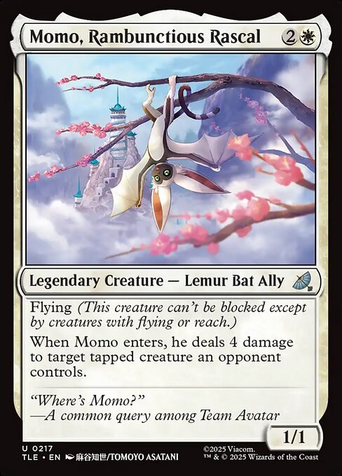 Momo, Rambunctious Rascal - Avatar: The Last Airbender Eternal (TLE) #217 [Foil] [Foil]