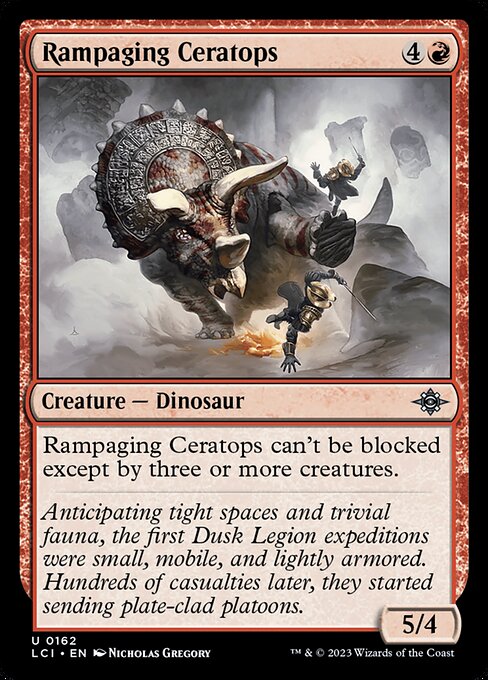 Rampaging Ceratops - The Lost Caverns of Ixalan (lci) #162