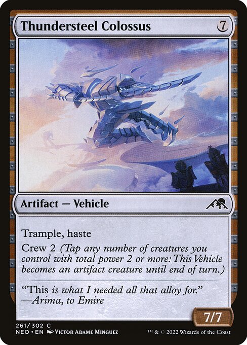 Thundersteel Colossus - Kamigawa: Neon Dynasty (NEO) #261 [Foil] [Foil]