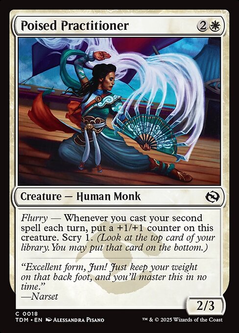 Poised Practitioner - Tarkir: Dragonstorm () #18 [Foil] [Foil]