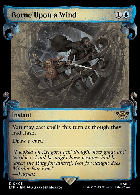 Borne Upon a Wind - The Lord of the Rings: Tales of Middle-earth (ltr) #495 [Foil] [Foil]