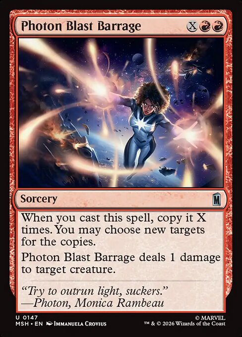 Photon Blast Barrage - Marvel Super Heroes () #147 [Foil] [Foil]