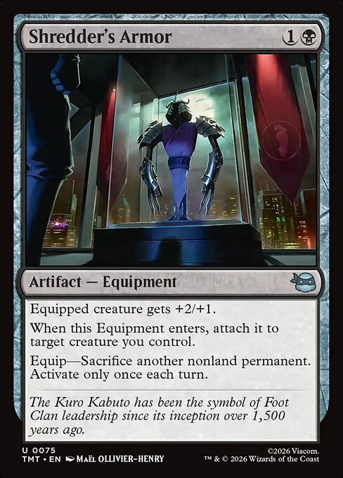 Shredder's Armor - Teenage Mutant Ninja Turtles () #75 [Foil] [Foil]
