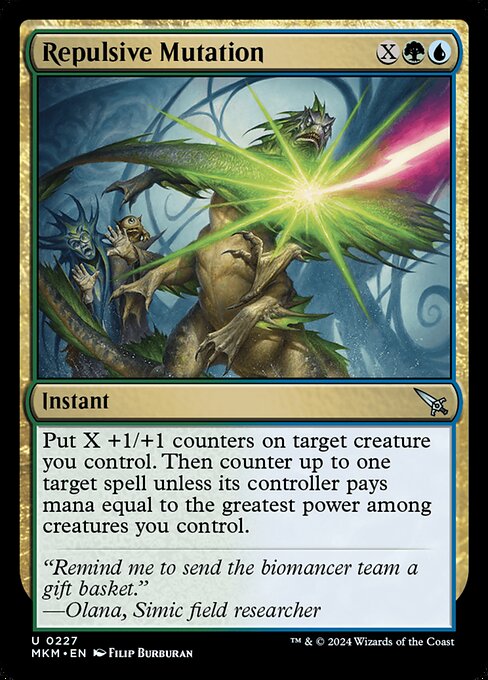 Repulsive Mutation - Murders at Karlov Manor (MKM) #227 [Foil] [Foil]