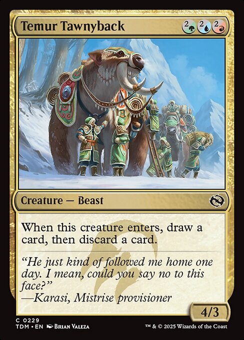 Temur Tawnyback - Tarkir: Dragonstorm () #229 [Foil] [Foil]