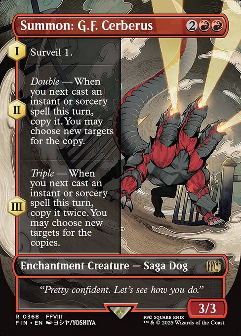 Summon: G.F. Cerberus - Final Fantasy (FIN) #368 [Foil] [Foil]