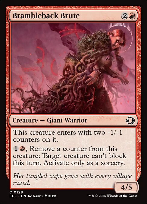 Brambleback Brute - Lorwyn Eclipsed () #128 [Foil] [Foil]