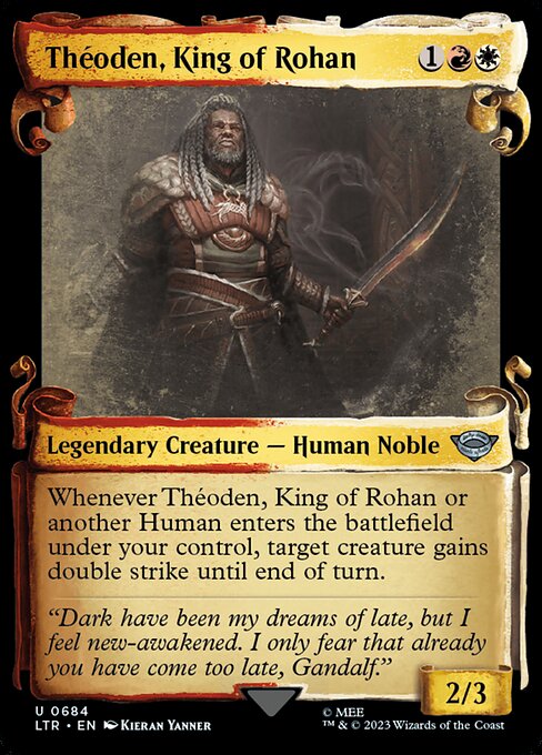 Théoden, King of Rohan - The Lord of the Rings: Tales of Middle-earth (ltr) #684 [Foil] [Foil]