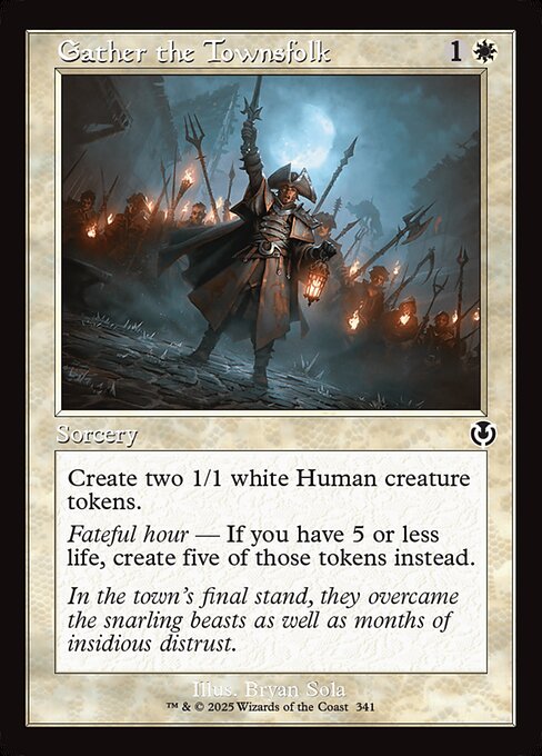 Gather the Townsfolk - Innistrad Remastered (inr) #341 [Foil] [Foil]