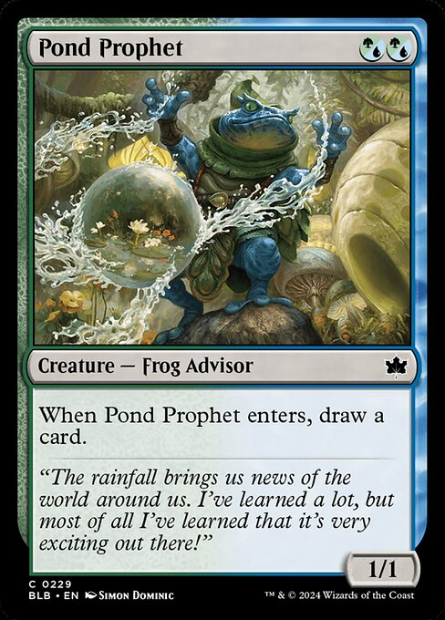 Pond Prophet - Bloomburrow (BLB) #229 [Foil]