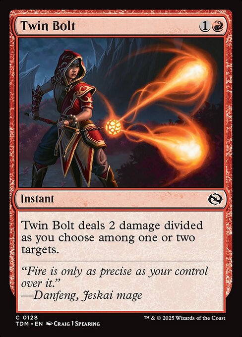 Twin Bolt - Tarkir: Dragonstorm () #128 [Foil] [Foil]