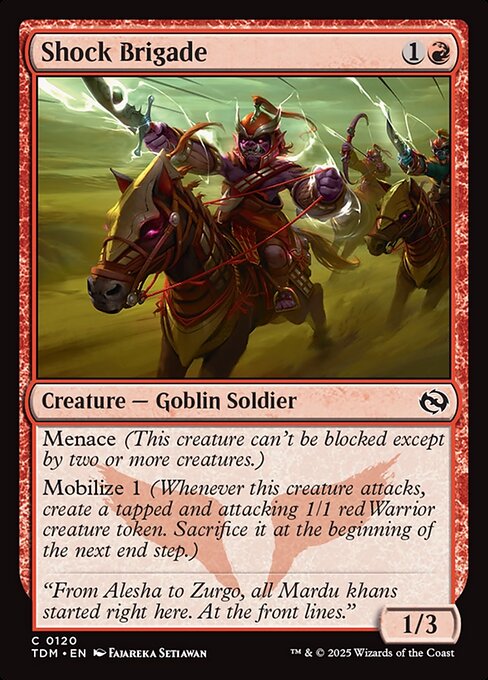 Shock Brigade - Tarkir: Dragonstorm () #120