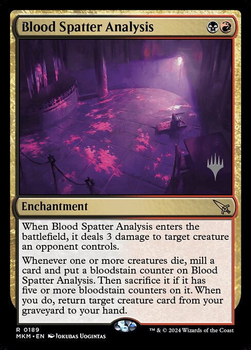 Blood Spatter Analysis - Murders at Karlov Manor Promos (PMKM) #189p [Foil] [Foil]