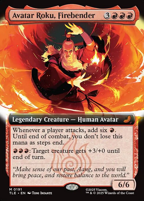 Avatar Roku, Firebender - Avatar: The Last Airbender Eternal () #191 [Foil] [Foil]