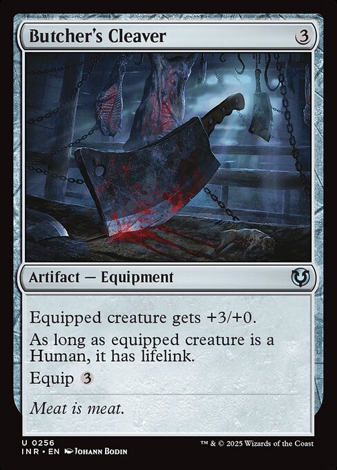 Butcher's Cleaver - Innistrad Remastered (inr) #256 [Foil] [Foil]