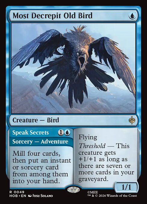 Most Decrepit Old Bird // Speak Secrets - The Hobbit (HOB) #49 [Foil] [Foil]