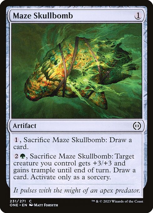 Maze Skullbomb - Phyrexia: All Will Be One (ONE) #231 [Foil] [Foil]