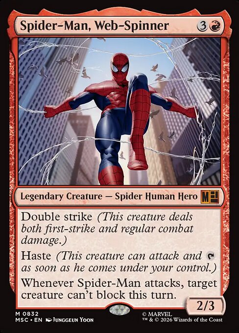 Spider-Man, Web-Spinner - Marvel Super Heroes Commander () #832 [Foil] [Foil]
