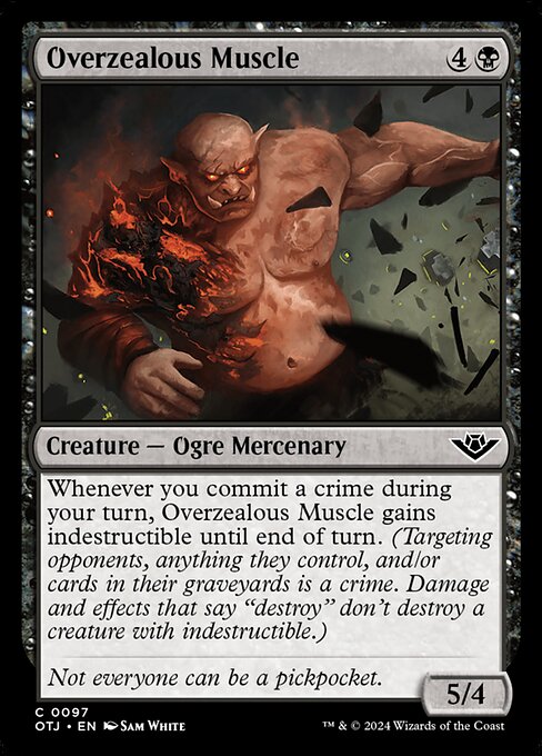 Overzealous Muscle - Outlaws of Thunder Junction () #97