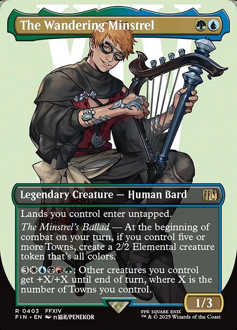 The Wandering Minstrel - Final Fantasy (FIN) #403 [Foil] [Foil]