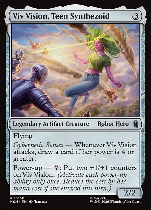 Viv Vision, Teen Synthezoid - Marvel Super Heroes () #256 [Foil] [Foil]