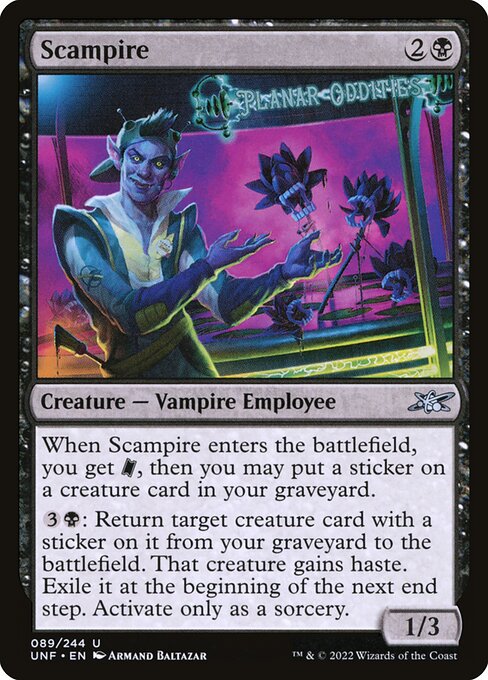 Scampire - Unfinity () #89 [Foil] [Foil]