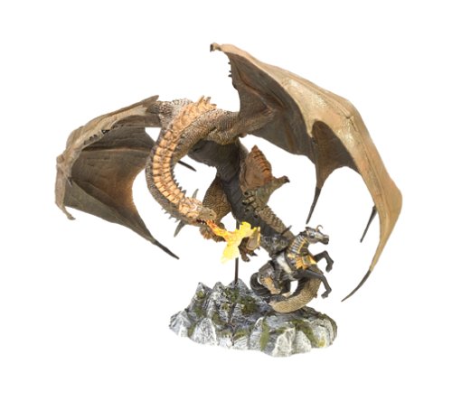 McFarlane Toys Dragons Quest for the Lost King Series 1 Berserker Clan Dragon vs. Human Attacker Action Figure Set