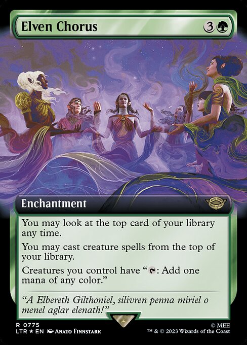 Elven Chorus - The Lord of the Rings: Tales of Middle-earth (LTR) #775 [Foil] [Foil]