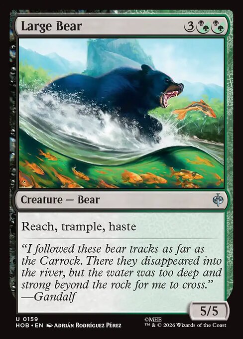 Large Bear - The Hobbit (HOB) #159 [Foil] [Foil]
