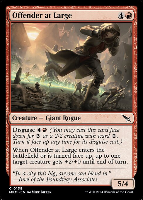 Offender at Large - Murders at Karlov Manor (MKM) #138 [Foil] [Foil]