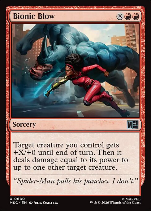 Bionic Blow - Marvel Super Heroes Commander () #680 [Foil] [Foil]