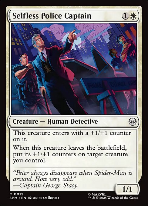 Selfless Police Captain - Marvel's Spider-Man (SPM) #12