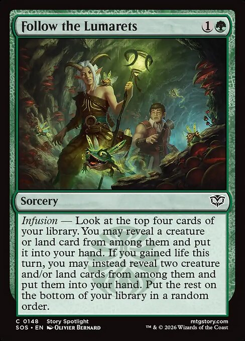 Follow the Lumarets - Secrets of Strixhaven () #148 [Foil] [Foil]