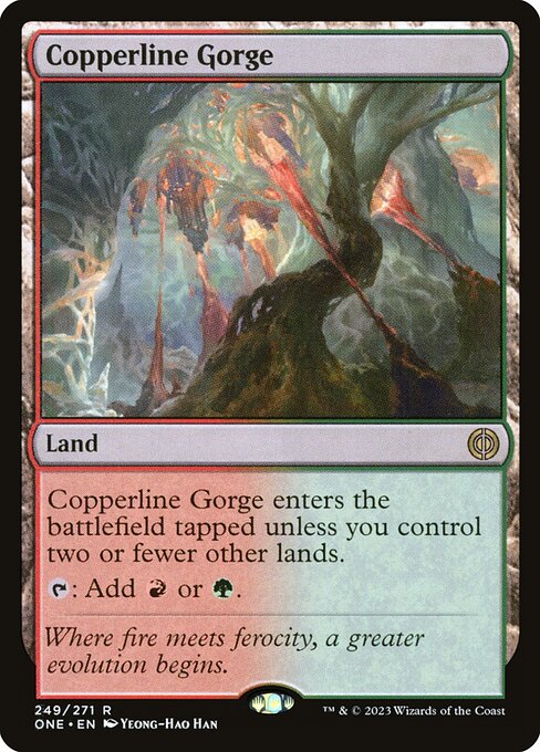 Copperline Gorge - Phyrexia: All Will Be One (ONE) #249 [Foil] [Foil]