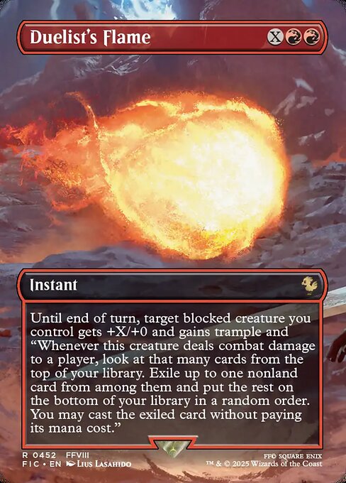 Duelist's Flame - Final Fantasy Commander (FIC) #452 [Foil] [Foil]