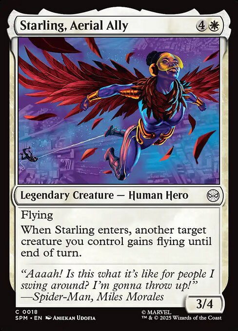 Starling, Aerial Ally - Marvel's Spider-Man (SPM) #18