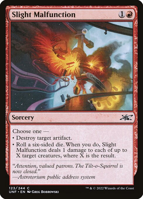 Slight Malfunction - Unfinity () #123 [Foil] [Foil]