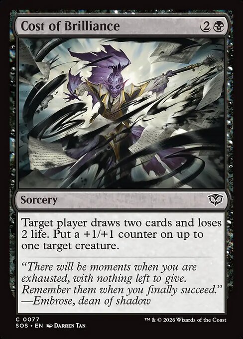 Cost of Brilliance - Secrets of Strixhaven () #77 [Foil] [Foil]