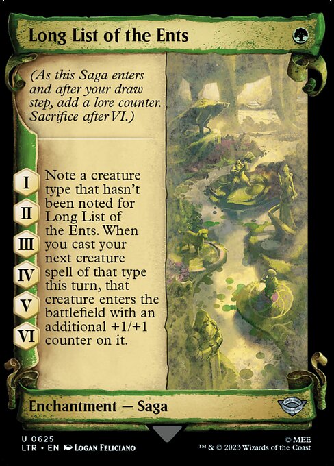 Long List of the Ents - The Lord of the Rings: Tales of Middle-earth (ltr) #625 [Foil] [Foil]