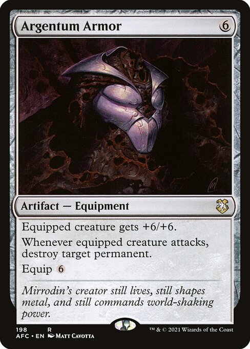 Argentum Armor - Forgotten Realms Commander (AFC) #198