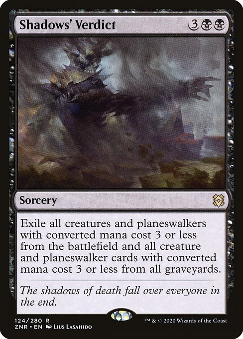 Shadows' Verdict - Zendikar Rising (ZNR) #124 [Foil] [Foil]