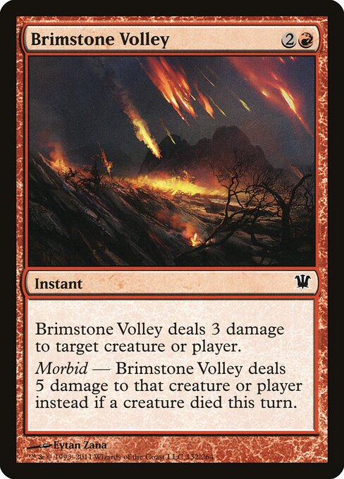Brimstone Volley - Innistrad (isd) #132