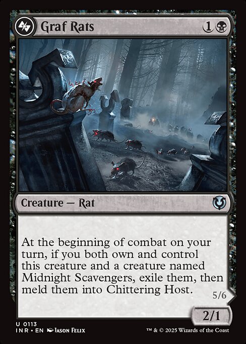 Graf Rats - Innistrad Remastered (inr) #113 [Foil] [Foil]