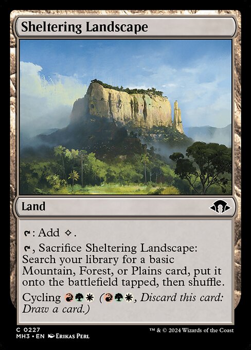 Sheltering Landscape - Modern Horizons 3 (mh3) #227 [Foil] [Foil]