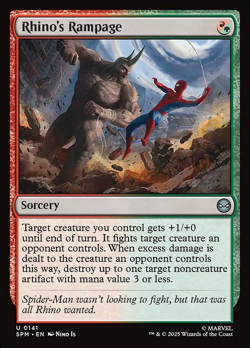 Rhino's Rampage - Marvel's Spider-Man (SPM) #141 [Foil]