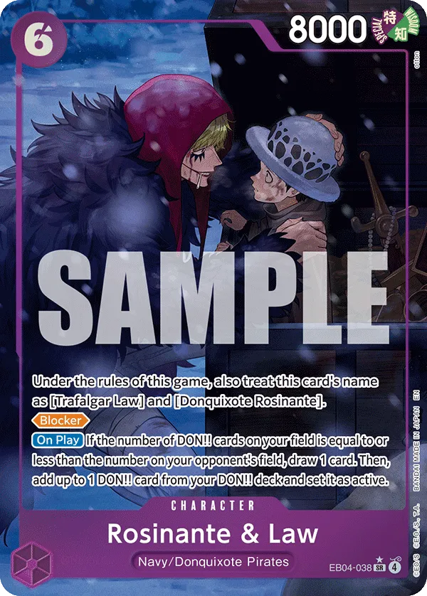 Rosinante & Law - THE AZURE SEA’S SEVEN- [OP14-EB04] (EB04-038_p1) #038_p1 [Alt Art]