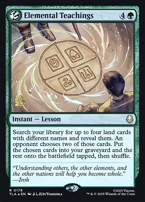 Elemental Teachings - Avatar: The Last Airbender Promos (PTLA) #178s