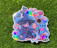 Mothers Of Orion - Demon Boy And Cat Sticker