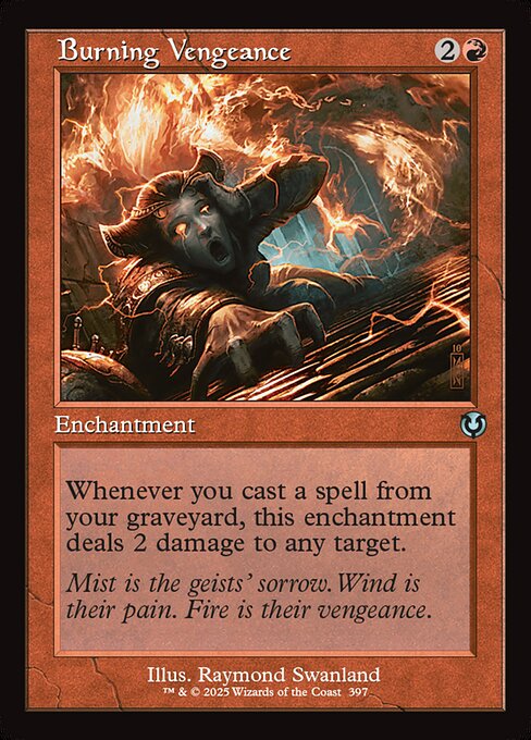 Burning Vengeance - Innistrad Remastered (inr) #397 [Foil] [Foil]